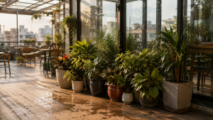 Độ ẩm đang trở thành vấn đề phổ biến tại các không gian nhiều cây xanh